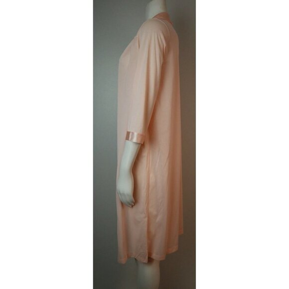 VINTAGE WOMEN'S LIGHT PINK NIGHT GOWN SHIRT - VANITY FAIR - SIZE S - ONE POCKET - Picture 5 of 9